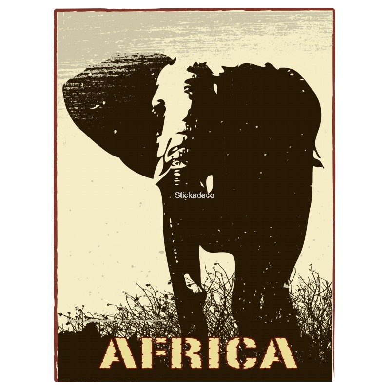 Sticker Africa Elephant