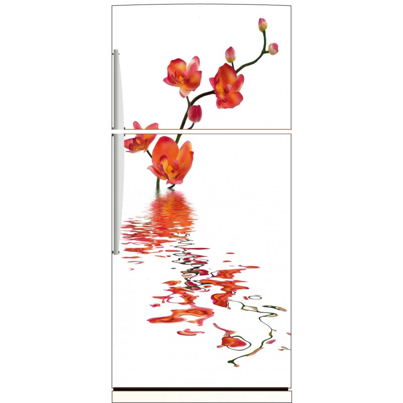 Sticker frigo Orchidée reflet 70x170cm