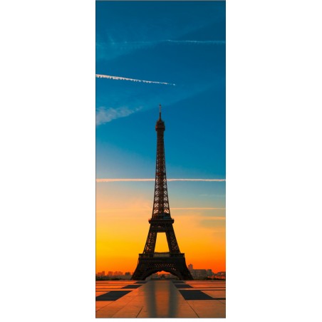 Sticker frigo électroménager déco cuisine Tour Eiffel 70x170cm