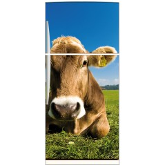 Sticker frigo électroménager déco cuisine Vache 70x170cm