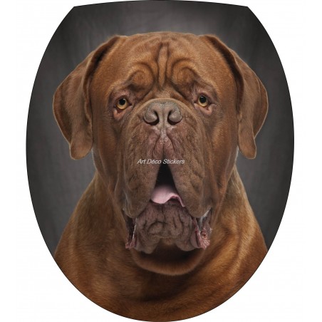 Sticker WC, sticker abattant de WC Chien