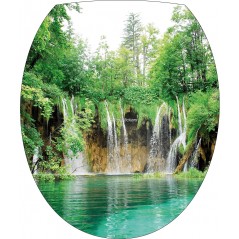 Sticker WC, sticker pour abattant de WC Plitvice